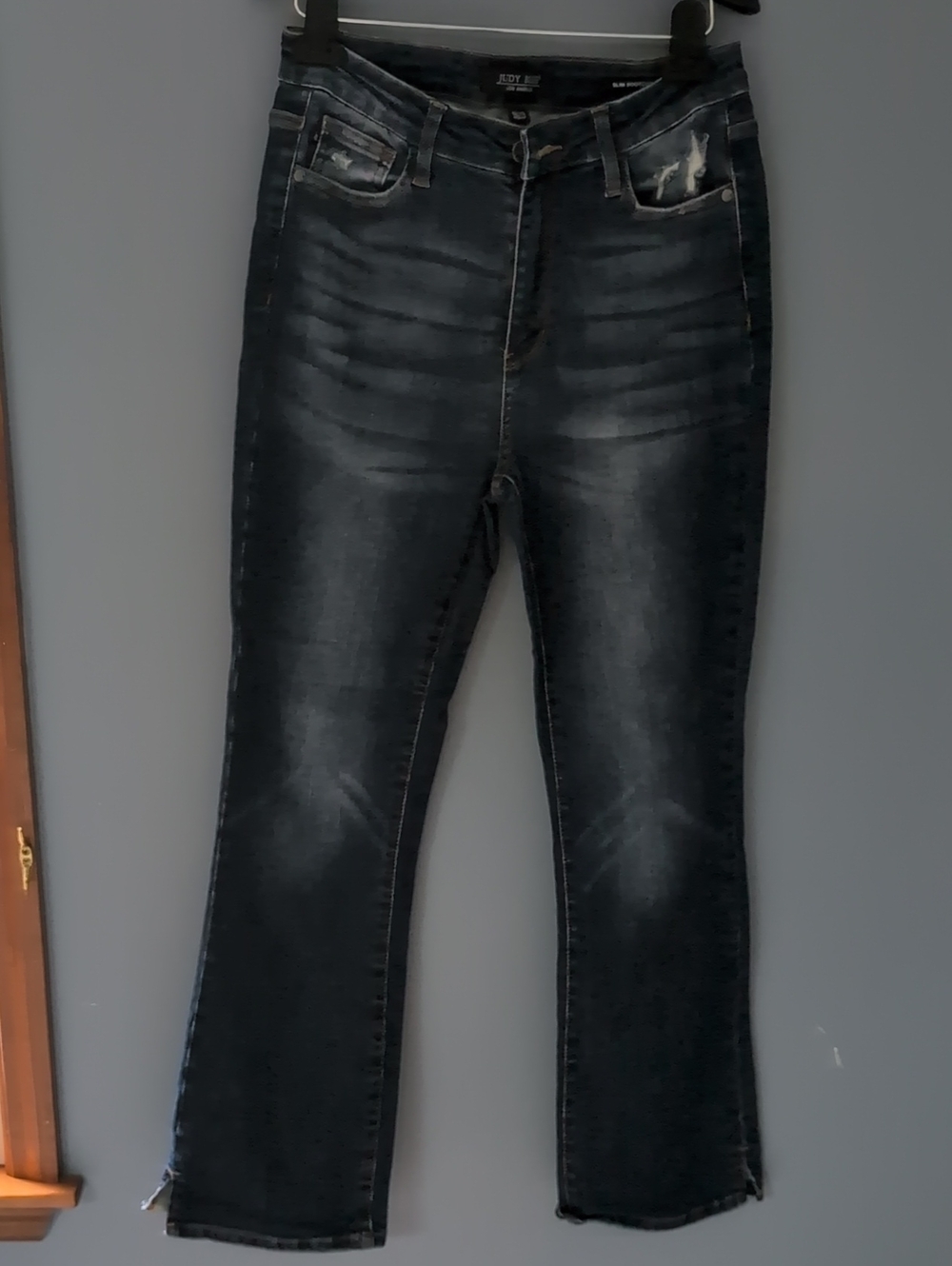Judy Blue Dark Wash Black Boot Cut Jeans